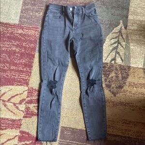 PacSun Black Skinny Distressed Jeans